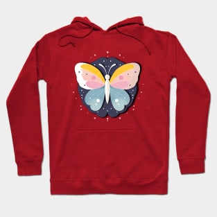 Vibrant butterfly with artistic patterns Hoodie